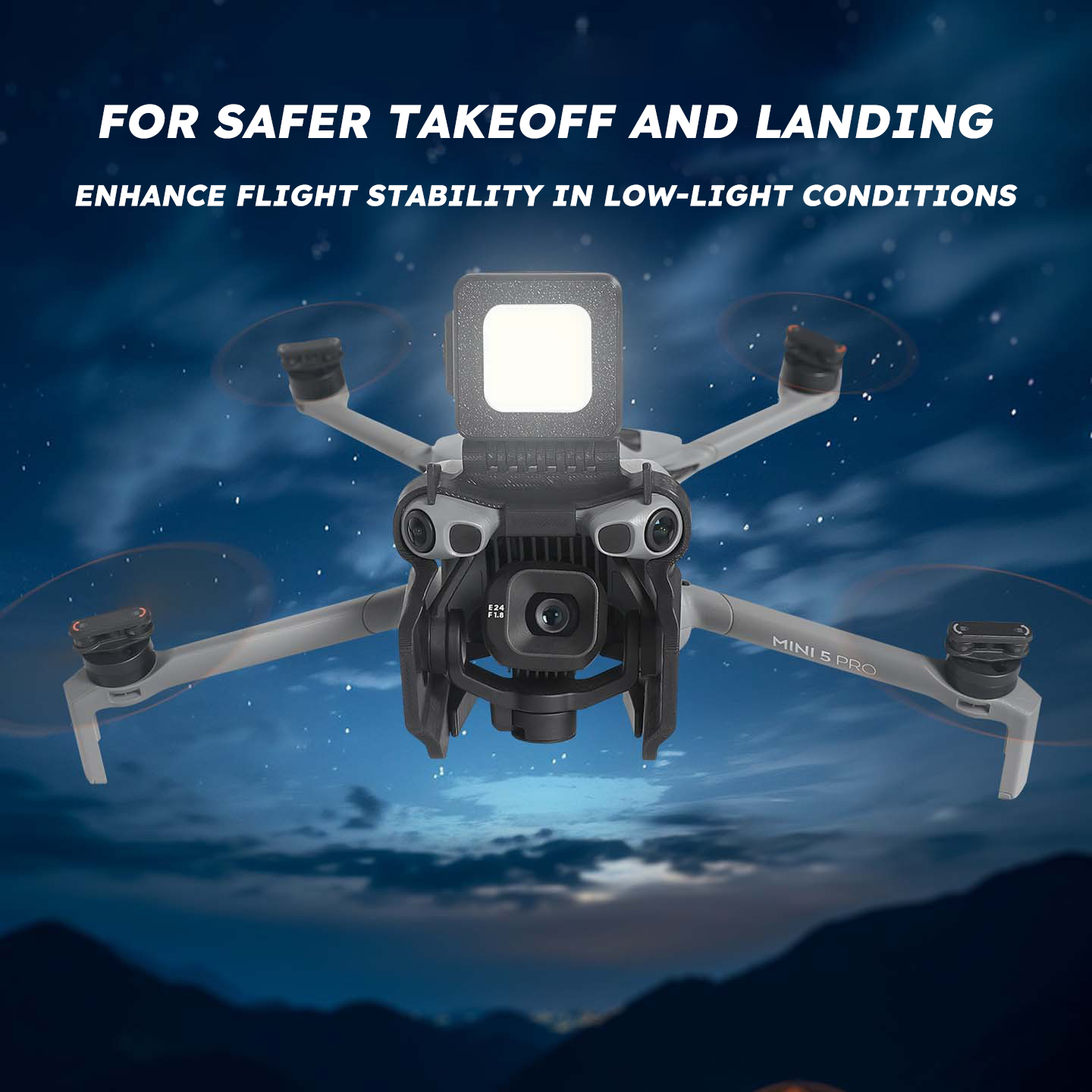 Drone Neck Strap - DJI Mini 5Pro/Mavic 3Pro/Air 3S 야간
