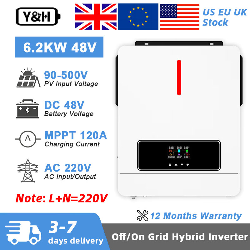 Drone Solar Charger - Y&H 6.2KW 하이브리드 태양광 인버터 48VDC
