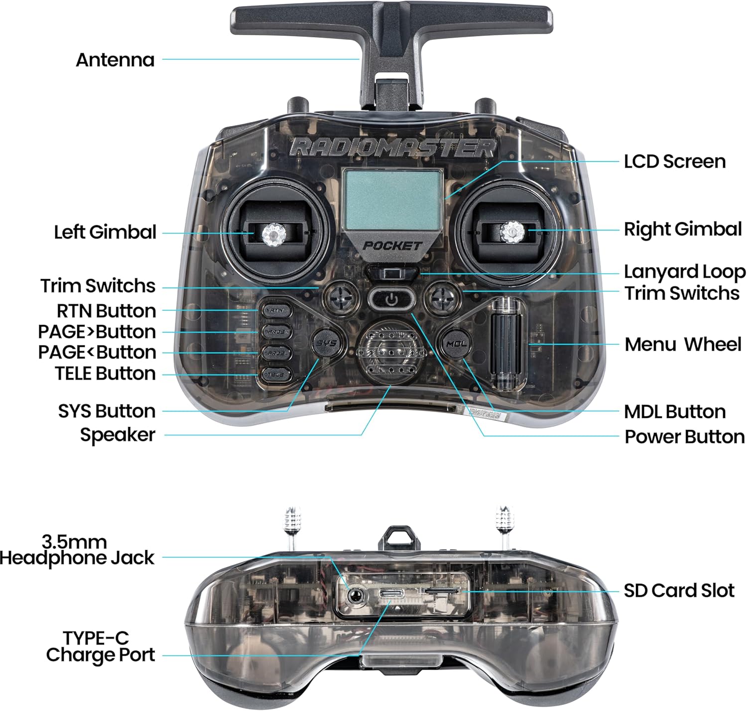 라디오마스터 포켓 P16 2.4G 무선 조종 탈착식 스 - Drone Control Stick 리뷰 및 가격