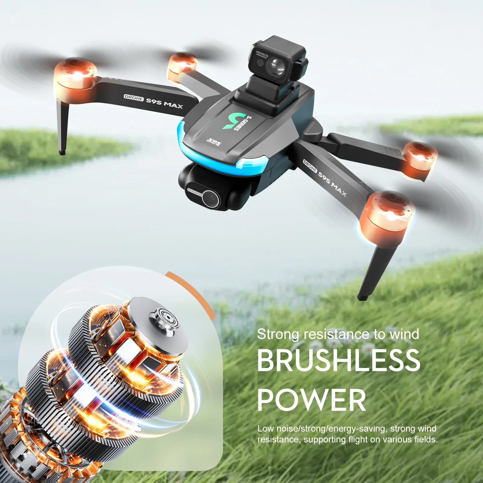 새로운 S9S MAX 미니 드론 4K 2축 PTZ HD - Drone Remote Controller Lanyard 리뷰 및 가격