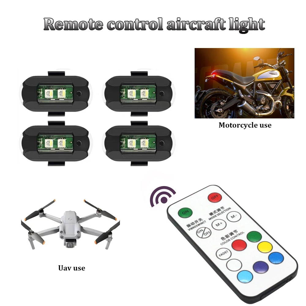 원격 LED RGB 충돌 방지 경고등, 마그네틱 미니  - Drone Strobe Light 리뷰 및 가격