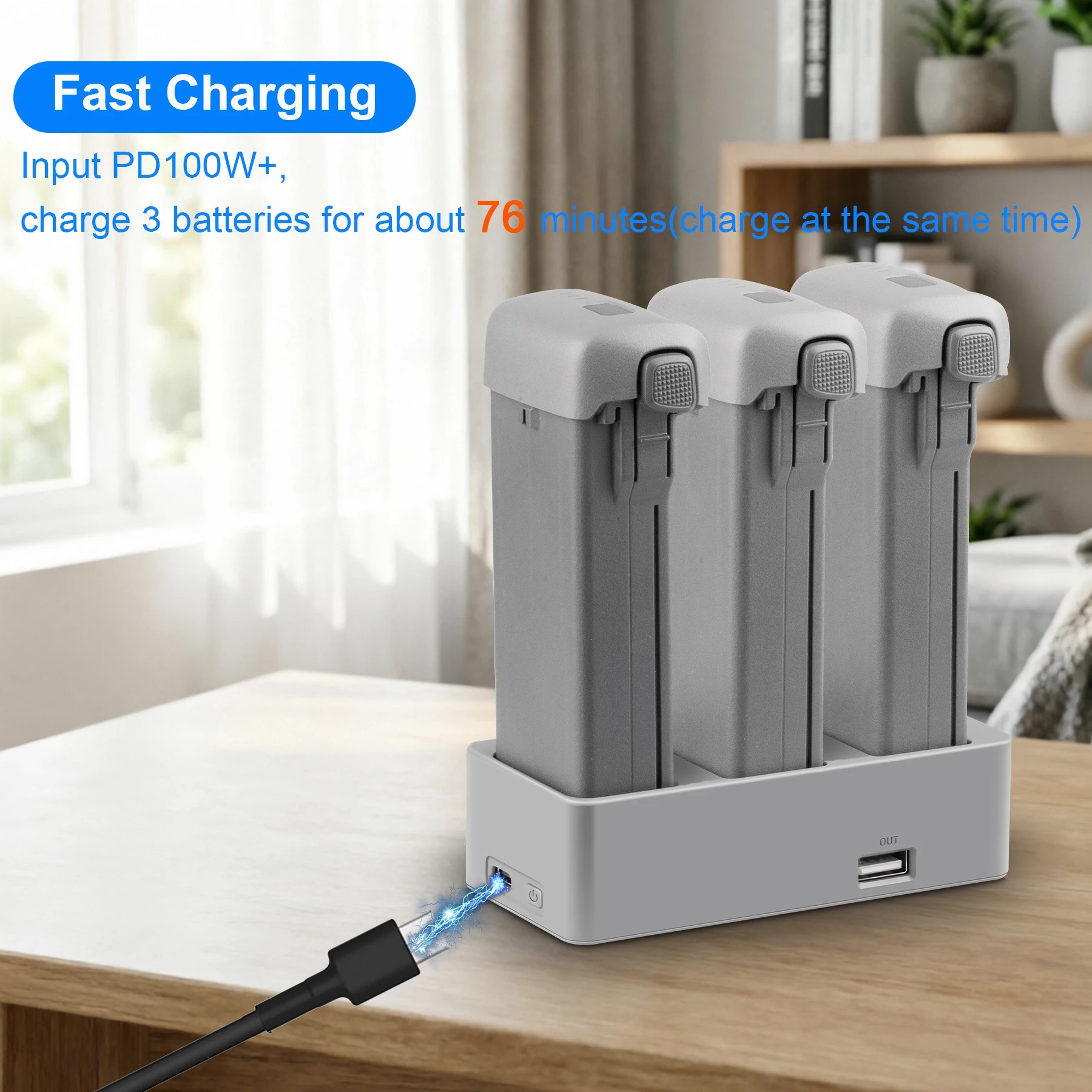 DJI AVATA360 드론 배터리용 3방향 고속 충전 - Drone Charging Hub 리뷰 및 가격