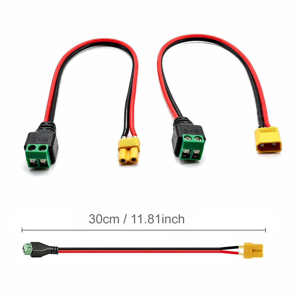 XT30 남성 여성 커넥터 플러그를 무납땜 2핀 나사  - Drone Battery Adapter 리뷰 및 가격