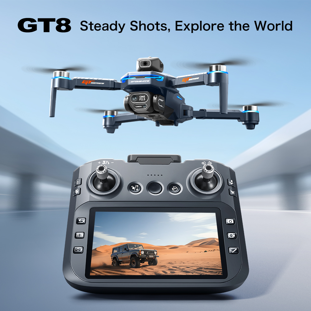 GT8 장애물 회피 항공 드론 – 대형 화면 원격 제어 - Drone Battery Charger 리뷰 및 가격