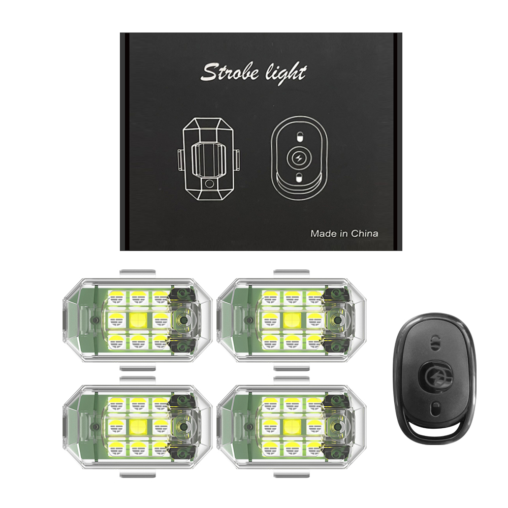 1/2/4개 무선 LED 드론 스트로브 라이트 오토바이 - Drone Strobe Light 리뷰 및 가격